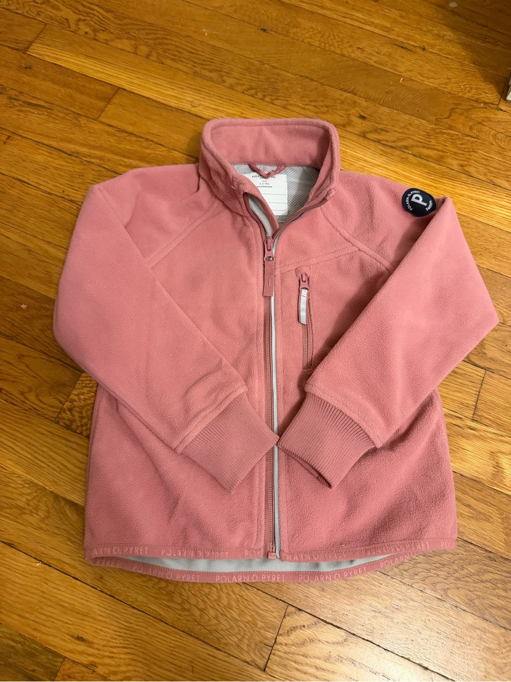 Polarn O. Pyret Pink Full-Zip Windproof Fleece Jacket
